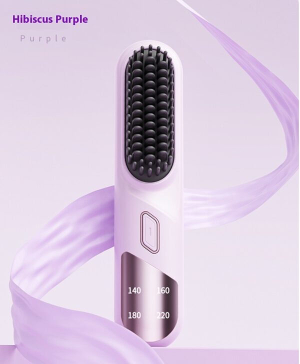 Wet Dry Hair Straightener Cordless Hair Straightener Brush With Fast Heating Negative Ions For Fluffy Curly Hair For Electric - Image 5