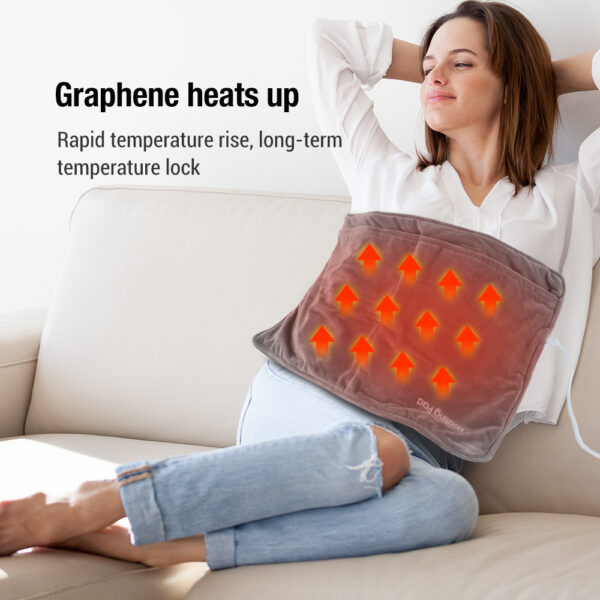 USB Electric Heating Feet Warmer Graphene Electric Blanket Home Office Feet Warmer Mat - Image 8