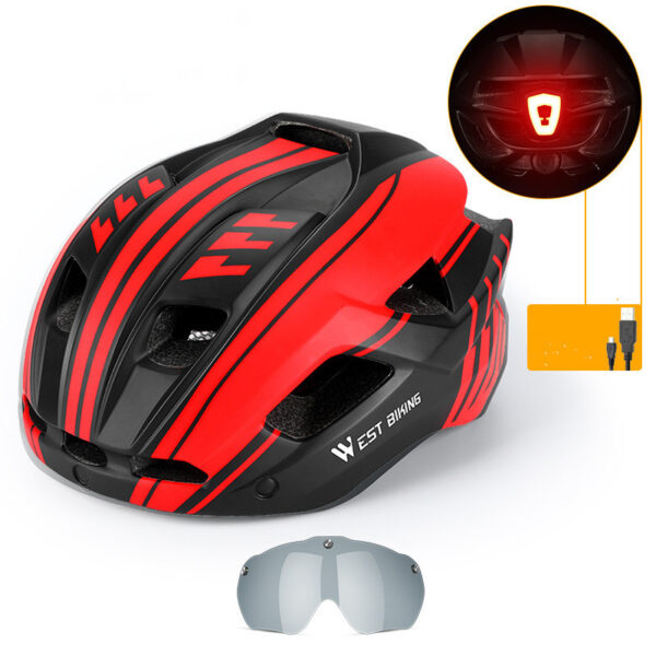 Cycling Helmet Integrated With Goggles Helmet Mountain Road Bike Helmet Equipment - Image 2