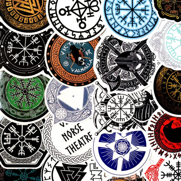 Ancient Rune Series Luggage Stickers Foreign Trade Graffiti Car - Image 5