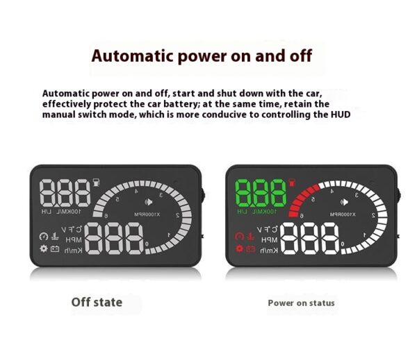 Car Mounted HUD Head Up Display Fuel Consumption Voltage Projector - Image 5