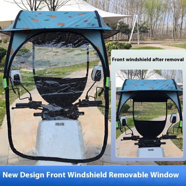 Canopy Battery Car Four Seasons Universal Motorcycle Sun Protection Sunshade - Image 7