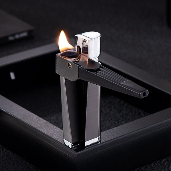 Encendedor Pipe Lighter Creative Foldable Metal Lighter Pipe Combination Portable Folding Pipe Lighter Smoking Men's Smoking Gadget - Image 8