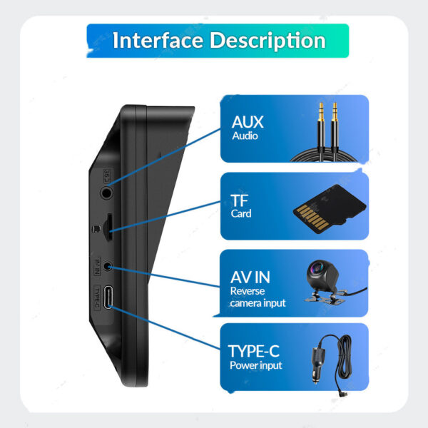 7-inch Car Portable PND Vehicle-mounted MP5 Player Wireless Carplay Smart Screen Reversing Image - Image 7