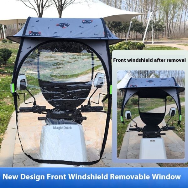 Canopy Battery Car Four Seasons Universal Motorcycle Sun Protection Sunshade - Image 5