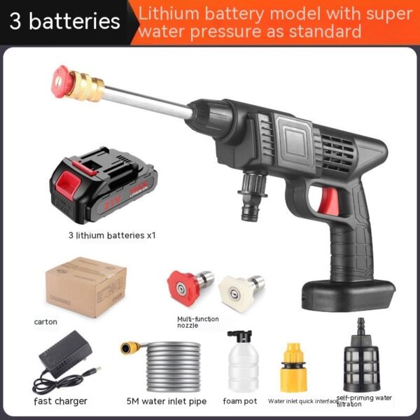 Portable Car Washing Machine Household Wireless Lithium Battery Car Washing Gun - Image 5