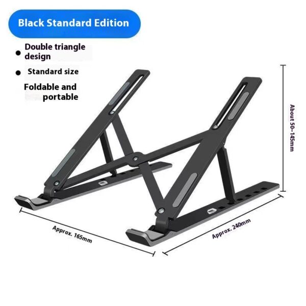 N3 Aluminum Alloy Laptop Stand Folding Cooling Increased By Tablet Computer Stand - Image 10