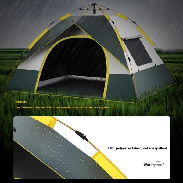 Tent Outdoor Camping 3-4 People Automatic Quickly Open - Image 2