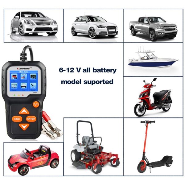 Auto Motorcycle Battery Car Battery Detector - Image 2