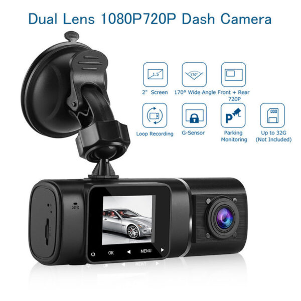 HD conjoined dual-lens car driving recorder - Image 5