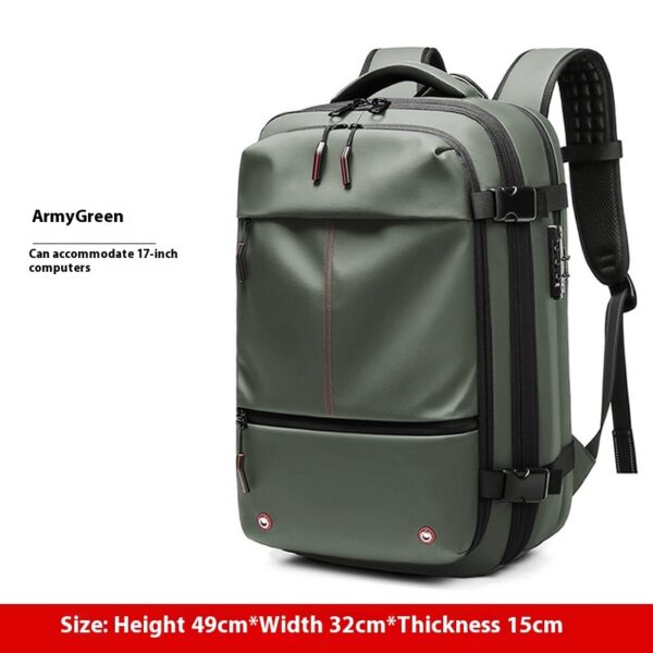 Travel Backpack Men's Business Multifunction Computer Bag Vacuum Compression Large-capacity Backpack - Image 5