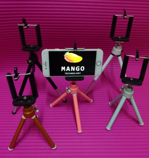 Compatible with Apple, Colorful digital camera Tripod stand Mini mobile phone stand Desktop photography Live selfie network red stand - Image 4