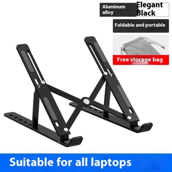 N3 Aluminum Alloy Laptop Stand Folding Cooling Increased By Tablet Computer Stand - Image 7