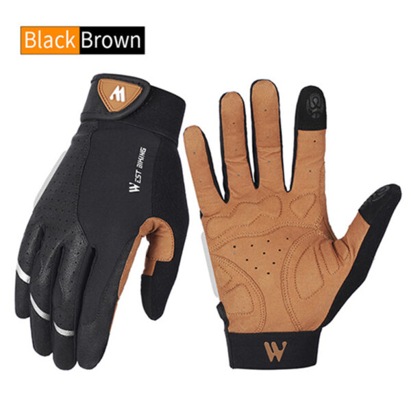 Half-finger touch screen cycling motorcycle bike gloves - Image 3