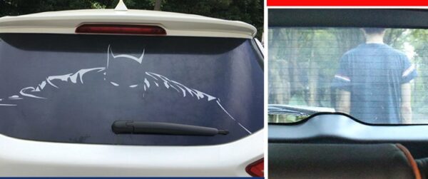 After the car manufacturers selling creative funny stickers horror 3D stereo file Glass Sticker personality perspective - Image 4