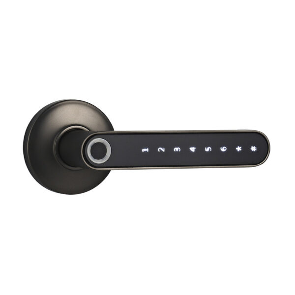 Smart Lock Fingerprint Password Electric Digital Lock  Alloy Keyless Security Door Handle For Home - Image 2