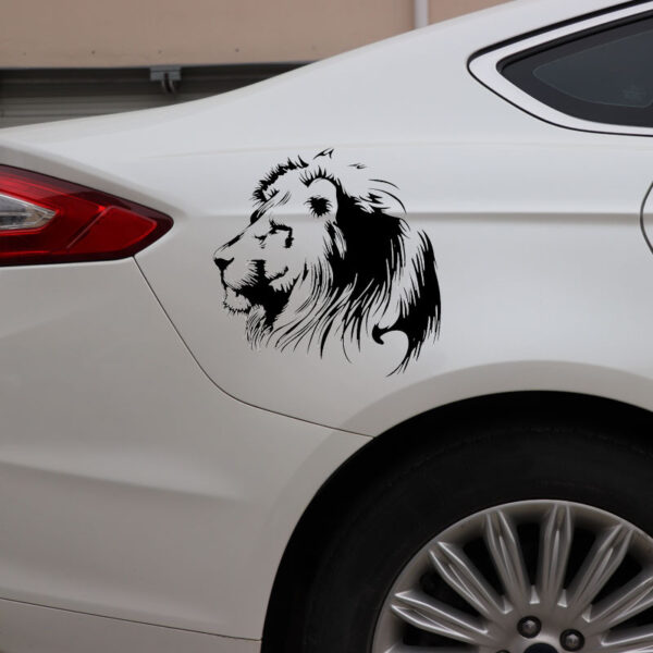 Meditation Lion Personalized Car Sticker - Image 2
