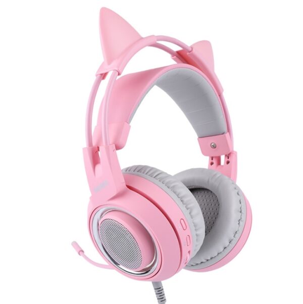 G951 Gaming Headset USB 7.1 Virtual Surround Sound Headsets LED Cat Ear Headphones - Image 8