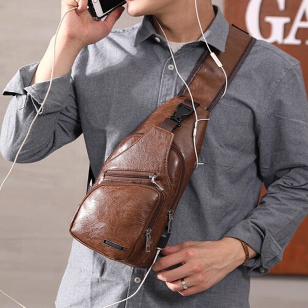 Waterproof casual one-shoulder messenger bag - Image 5