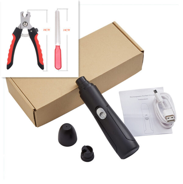 Rechargeable USB Pet Automatic Dog Nail Grinder Animal Clipper - Image 7