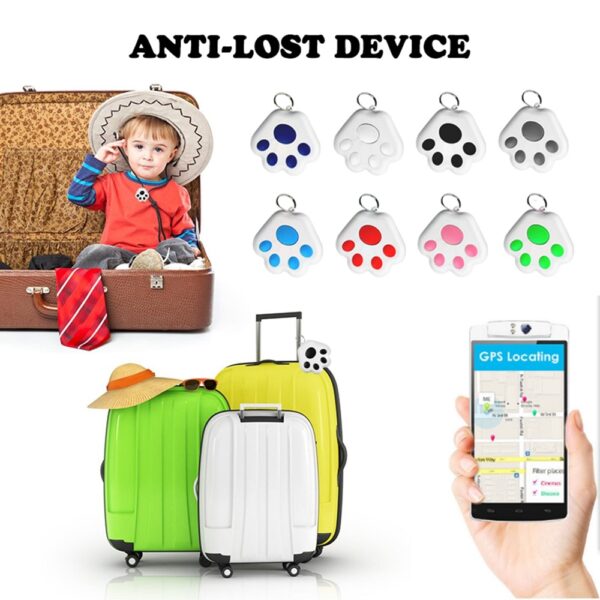 Dog Paw Bluetooth Anti-lost Device Mobile Phone Two-way Alarm Tracking Selfie Finder