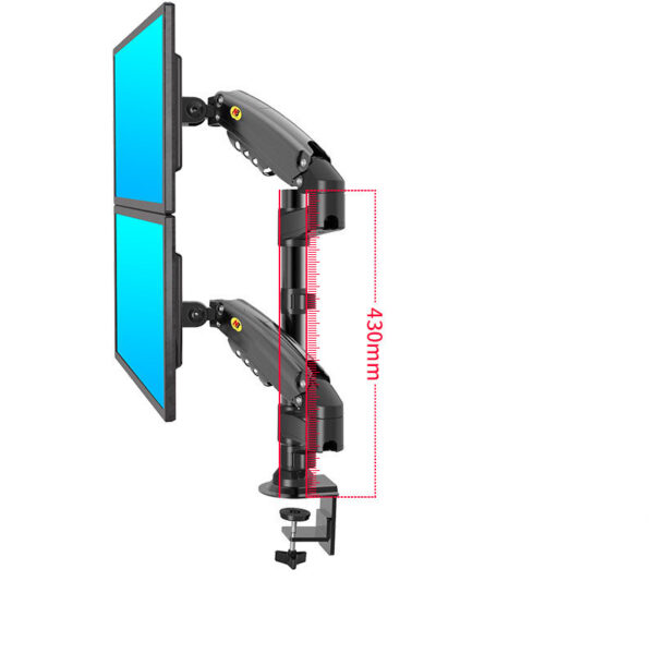 F80 Computer Monitor Stand Desktop Lcd Dual Screen Telescopic Rotating Lifting Desktop Shelf F100A - Image 8