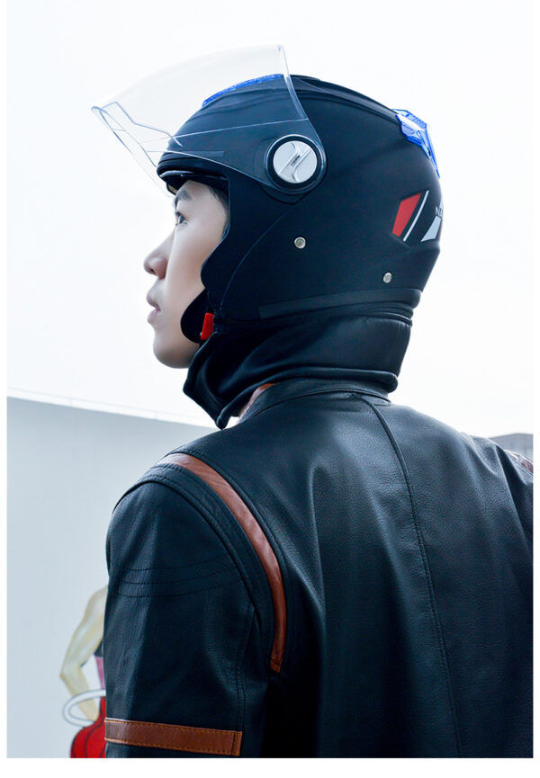 Antarctic Helmet Electric Car Male Four Seasons Universal Winter Warm Head Gray Helmet Ladies Battery Car Full Helmet Helmet - Image 7