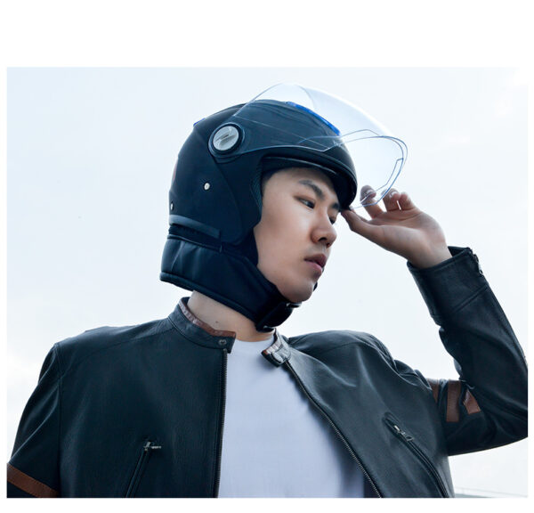 Antarctic Helmet Electric Car Male Four Seasons Universal Winter Warm Head Gray Helmet Ladies Battery Car Full Helmet Helmet - Image 3