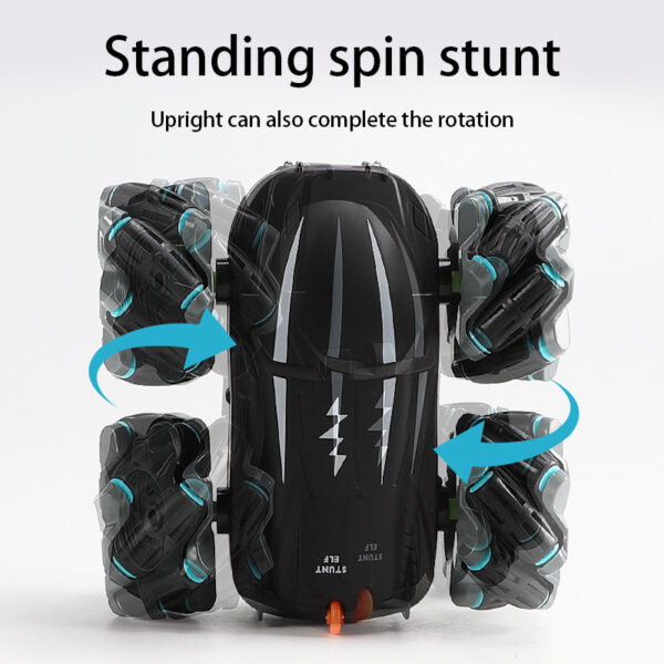 Remote Control Tumbling Stunt Double-sided Car  Rotating Charging Light Drift Racing Car - Image 5