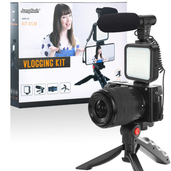 Compatible with Apple, Profession Vlog Tripod Kit Vlogging Photography With Smartphone Video Studio - Image 5