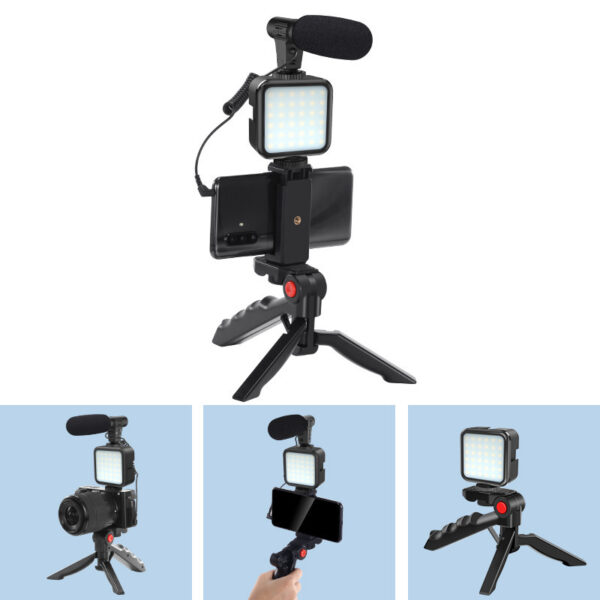 Compatible with Apple, Profession Vlog Tripod Kit Vlogging Photography With Smartphone Video Studio - Image 3