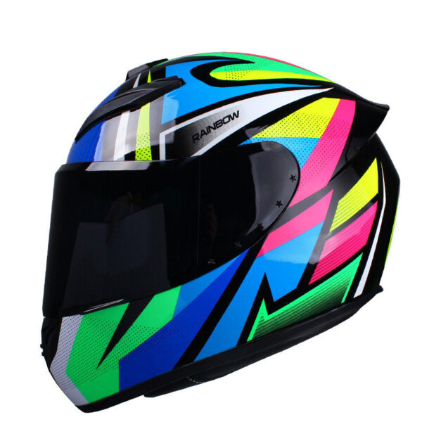 Electric Bike Riding Helmet Full Cover Four Seasons Personality Cool Running Helmet - Image 2