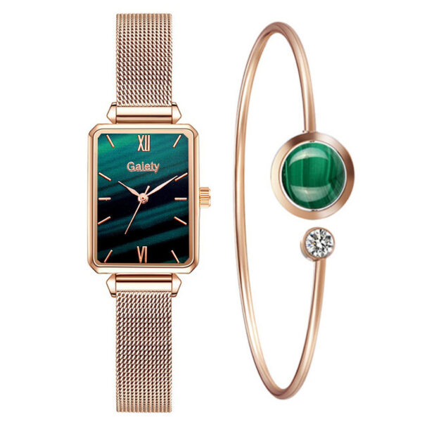 Women's Alloy Mesh Belt All-Match Quartz Watch - Image 10