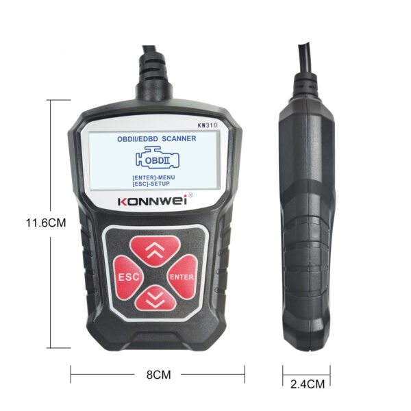 KW310 Car Diagnostic Scanner Scanner Barcode Reader Tool - Image 9