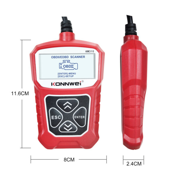 KW310 Car Diagnostic Scanner Scanner Barcode Reader Tool - Image 2