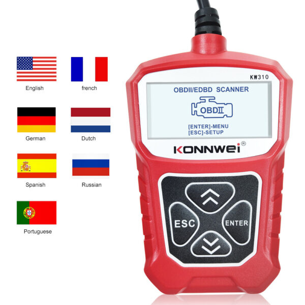 KW310 Car Diagnostic Scanner Scanner Barcode Reader Tool - Image 4