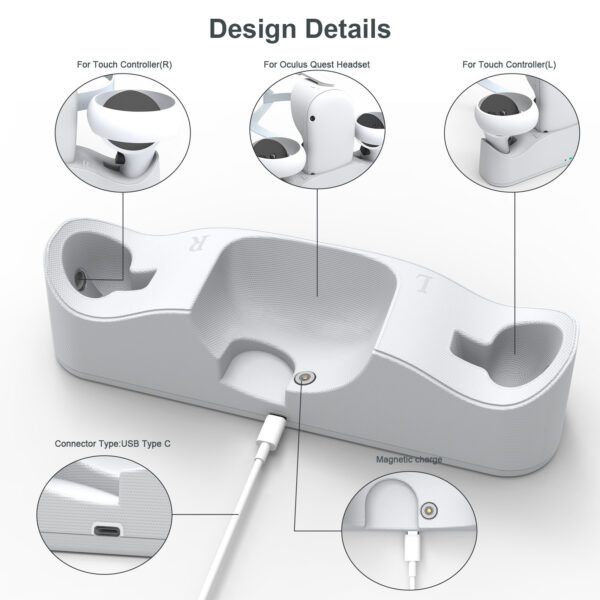 VR Glasses Handle Magnetic Charging Base - Image 10