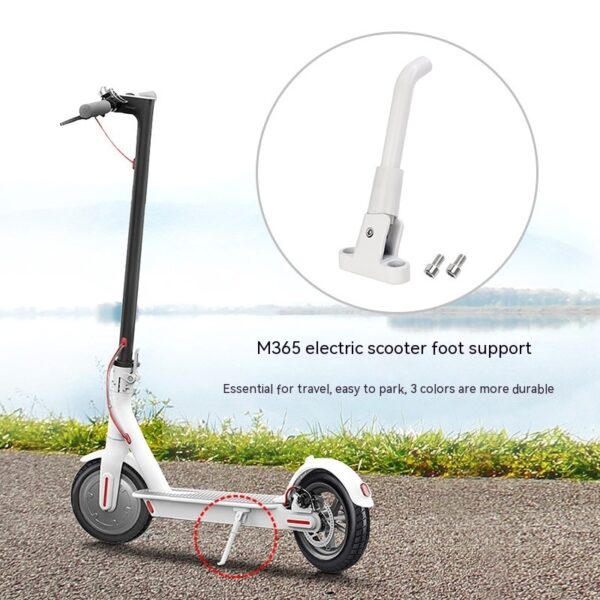 Electric Scooter Accessories Aluminum Alloy Foot Brace Black White And Gray With Screws - Image 9