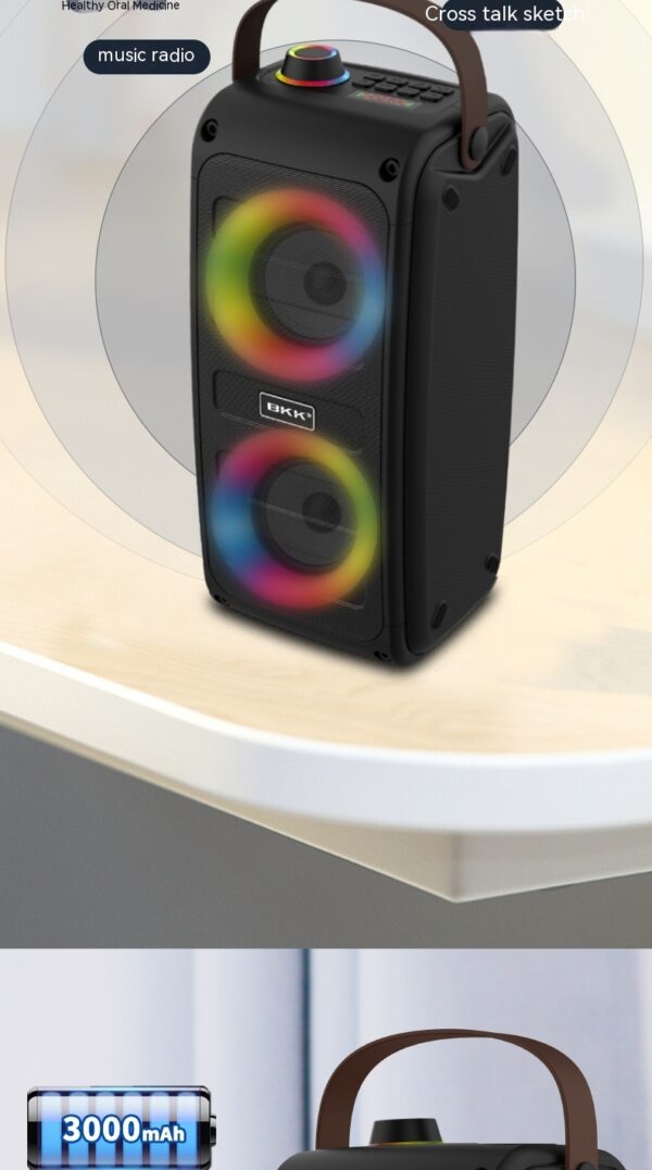 Portable Bluetooth Speaker Color Light Speaker - Image 4