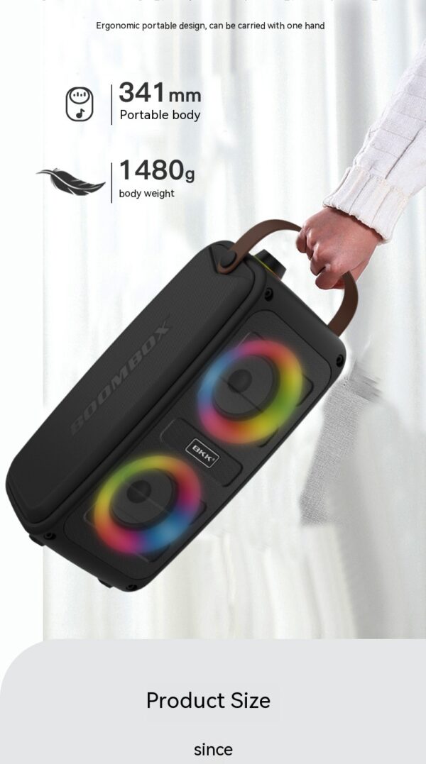 Portable Bluetooth Speaker Color Light Speaker - Image 9