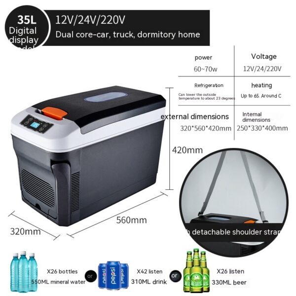 Car Refrigerator Car Dual Use In Car And Home - Image 3