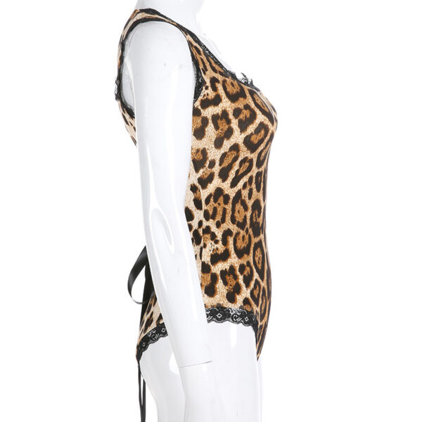 Lace leopard print swimsuit - Image 5