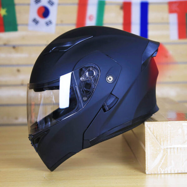 DOT Racing Motorcycle Helmet Full Face Dirt Bike Flip Up ATV  LED Lighting - Image 3