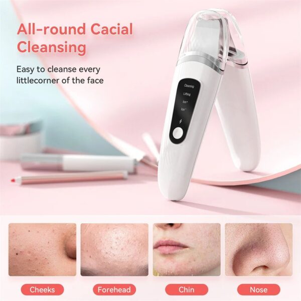 Skin Scrubber Face Spatula Facial Skin Exfoliator Scraper And Blackhead Remover Pore Cleaner With Face Lifting Deep Cleansing Face Lifting Machine For Blackhead Extractor - Image 9