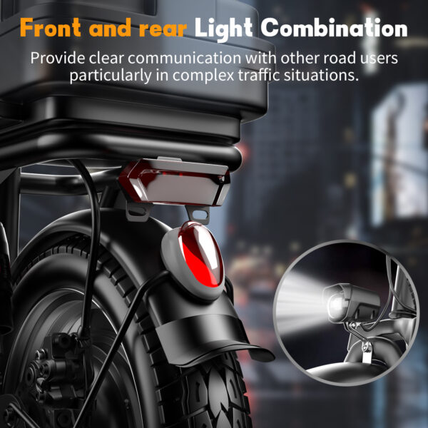 ASKGO Electric Scooter Adults, 500W Motor, 20mph Speed 30Miles Long Range Electric Scooter With Seat, Dual Disc Brakes, 48V 15AH E Scooter For Commuter, Travel - Image 3