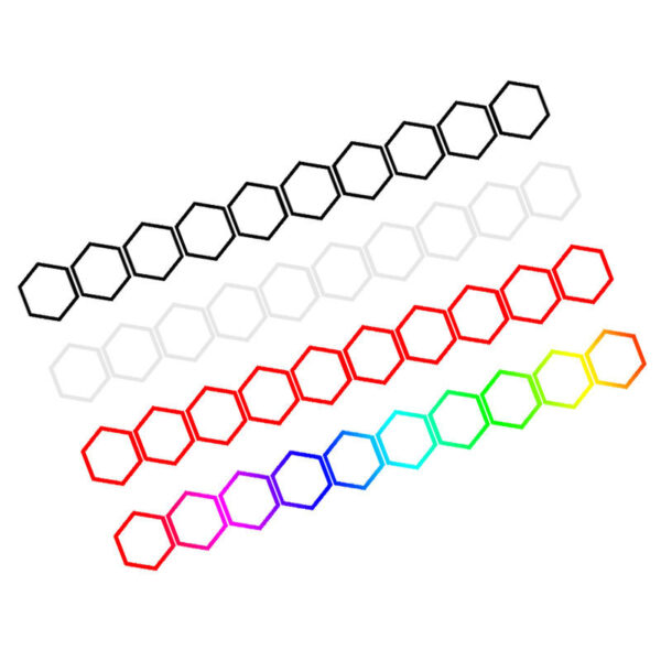 Reflective Car Body Stickers Hexagon Pattern - Image 3