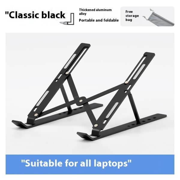 N3 Aluminum Alloy Laptop Stand Folding Cooling Increased By Tablet Computer Stand - Image 5