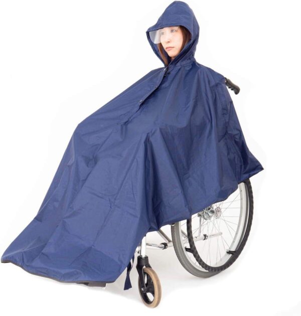 Wheelchair Raincoat Waterproof Reflective Thickened Elderly Scooter Cloak - Image 8