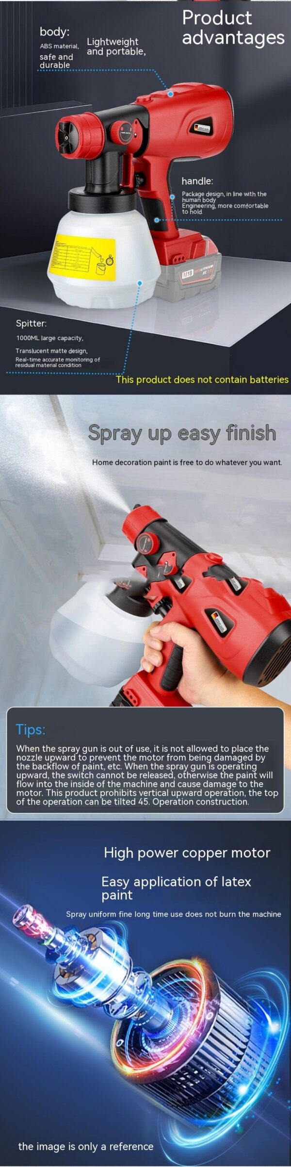 Compressed Air Gun 18V Lithium Battery For Electric Tools - Image 3
