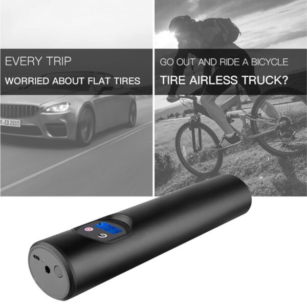 Portable Car Air Pumps Electric Tire Inflator Car Bike Bicycle Pump Auto Car Wireless Inflatable Pump - Image 4